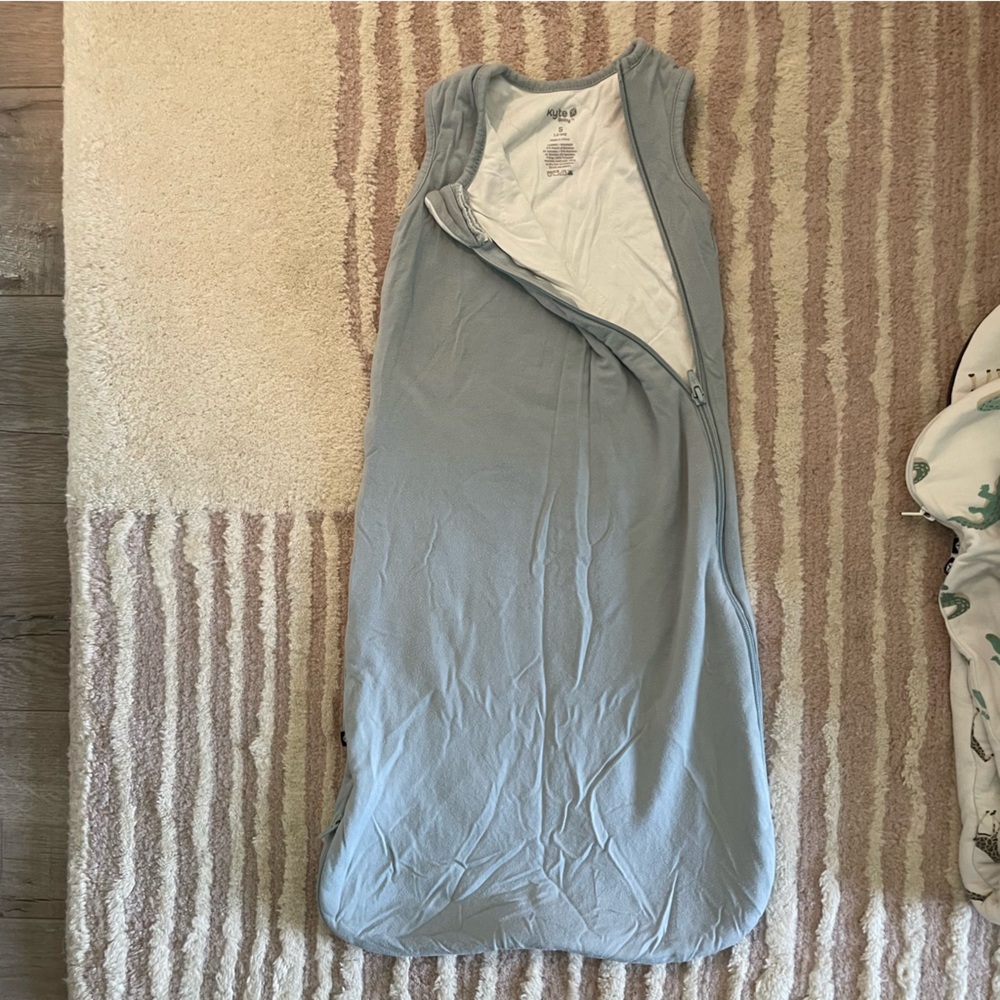 Kyte Baby Light Blue Baby Sleep Sack, Size Small, 1.0 tog